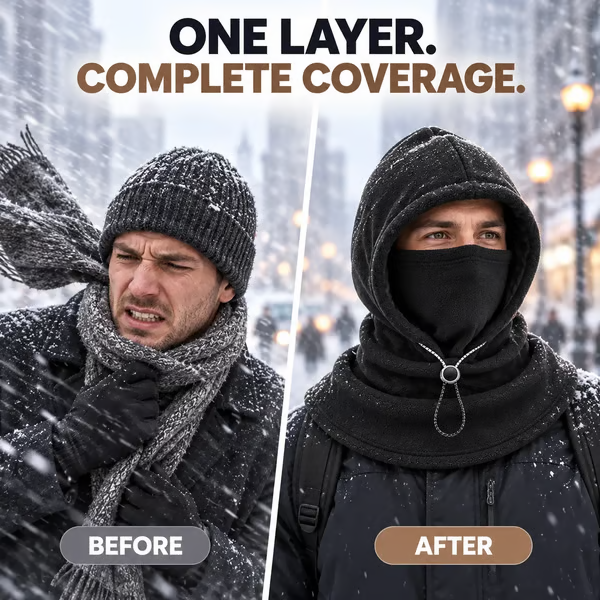 ⏳LAST DAY SALE - 50% OFF!! 3-in-1 Winter Fleece Balaclava 🧣❄️