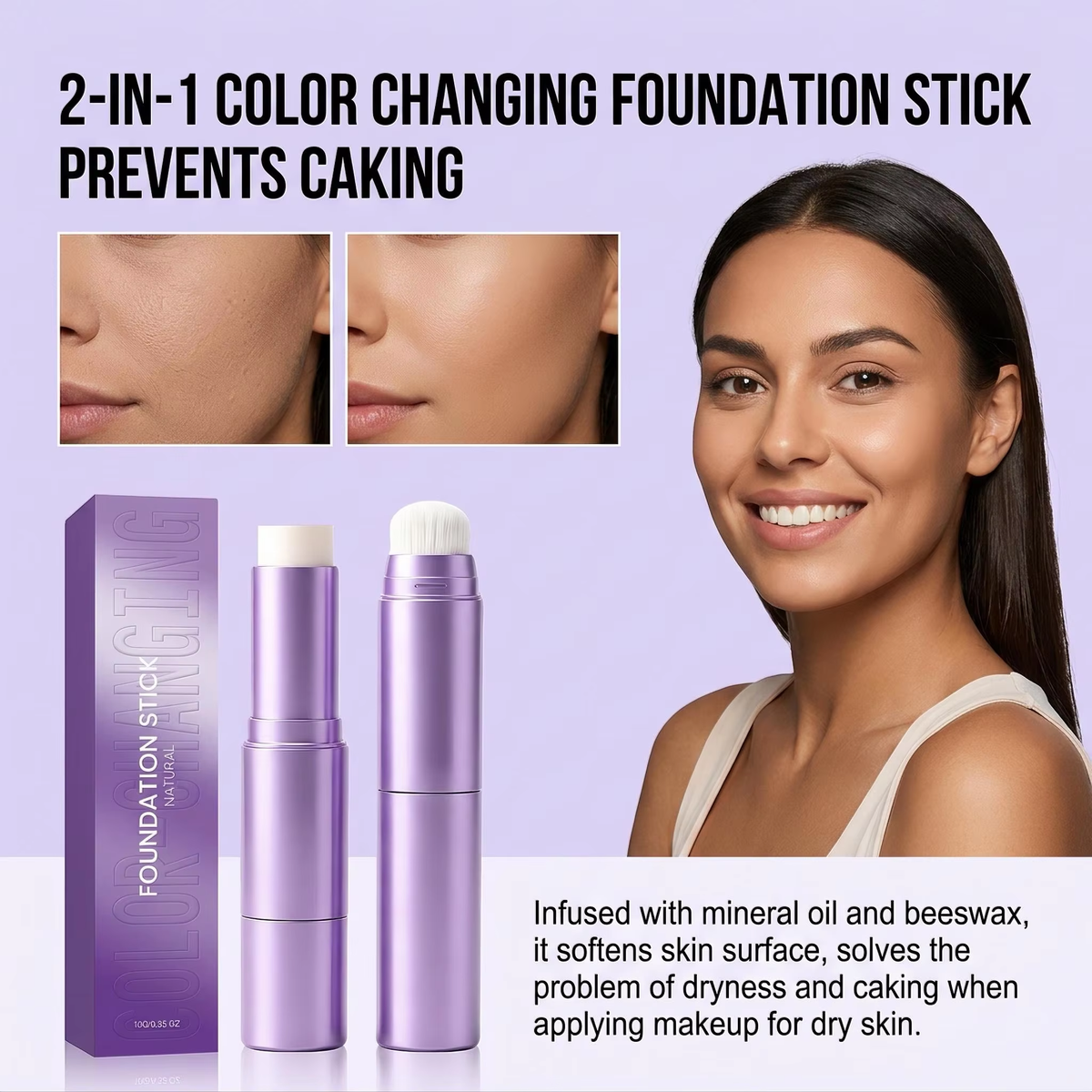 2-in-1 Color Changing Foundation Stick