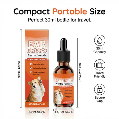 🎈50% OFF NOW ! ✨ Gentle Dog Ear Drops – Daily Cleaning &amp; Odor Control ✨